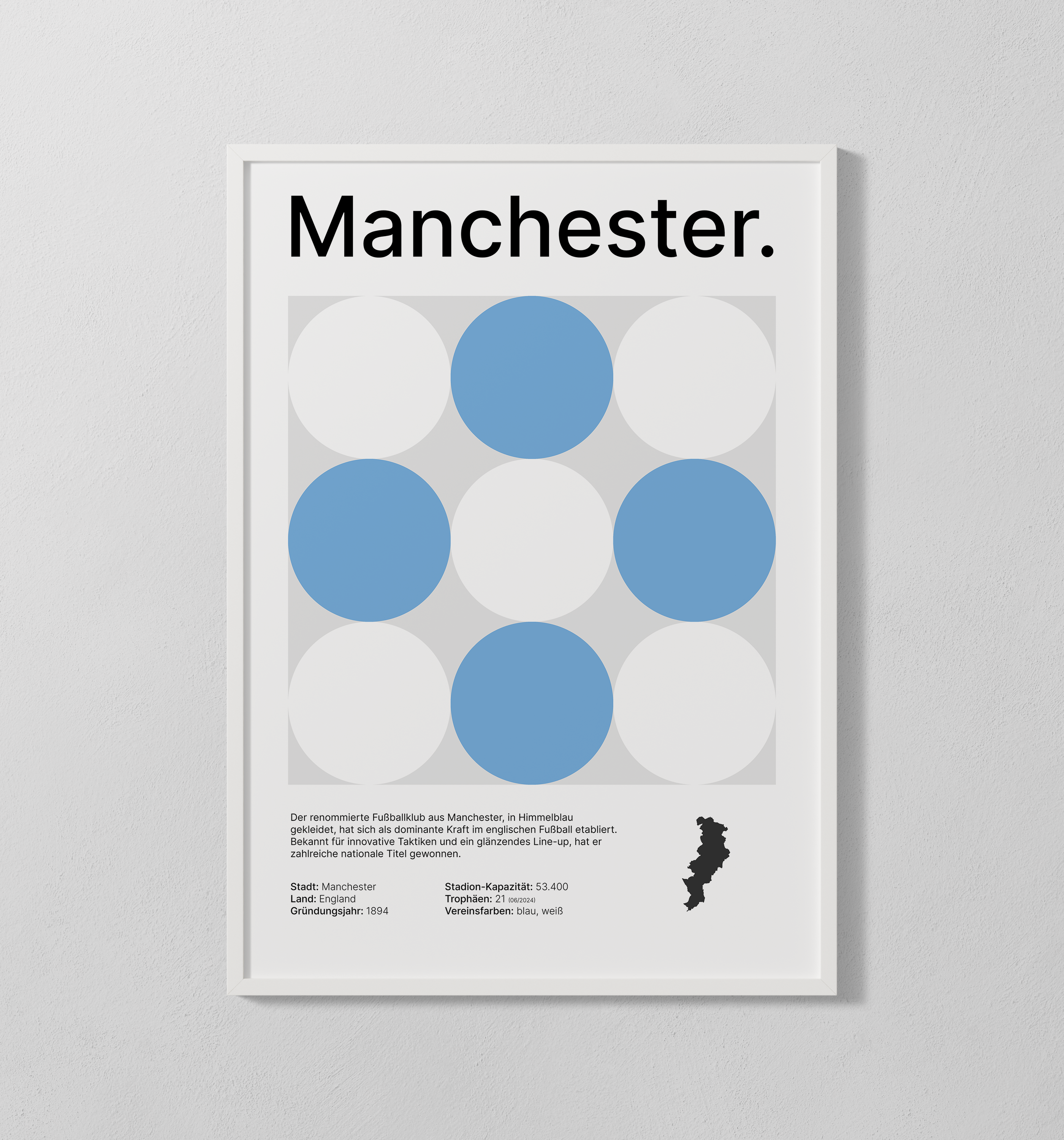 Manchester blau | Poster